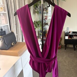 Fashion Nova Magenta Bodysuit